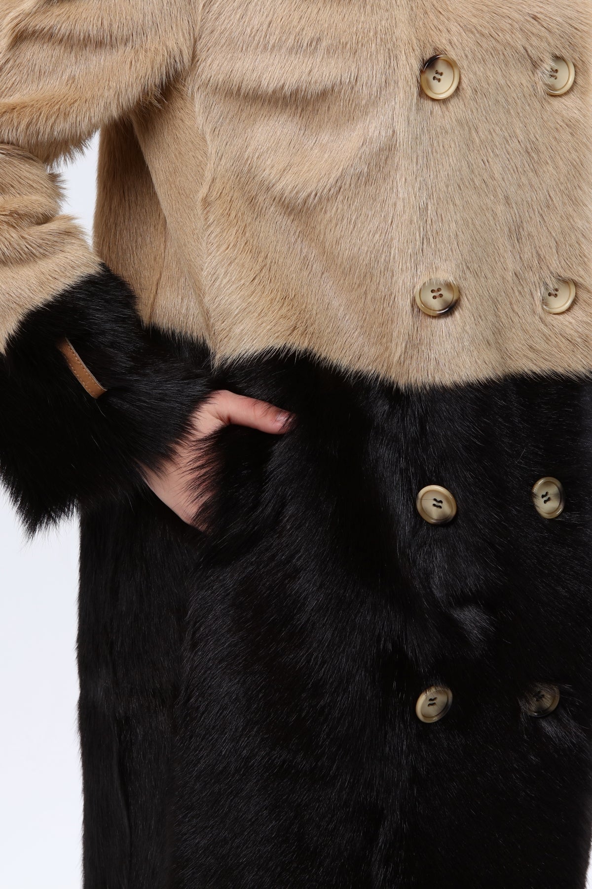 Siyah Kadın Deri Kaban - LEATINN LEATHER WEAR