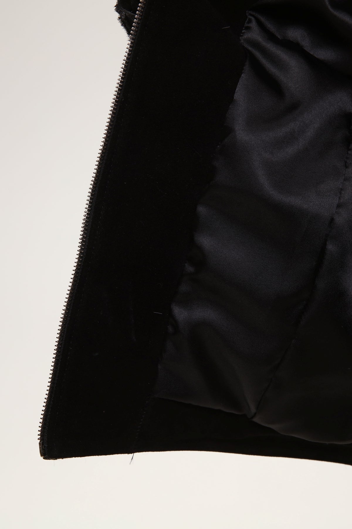 Siyah Kadın Gül Desenli Deri Mont - LEATINN LEATHER WEAR