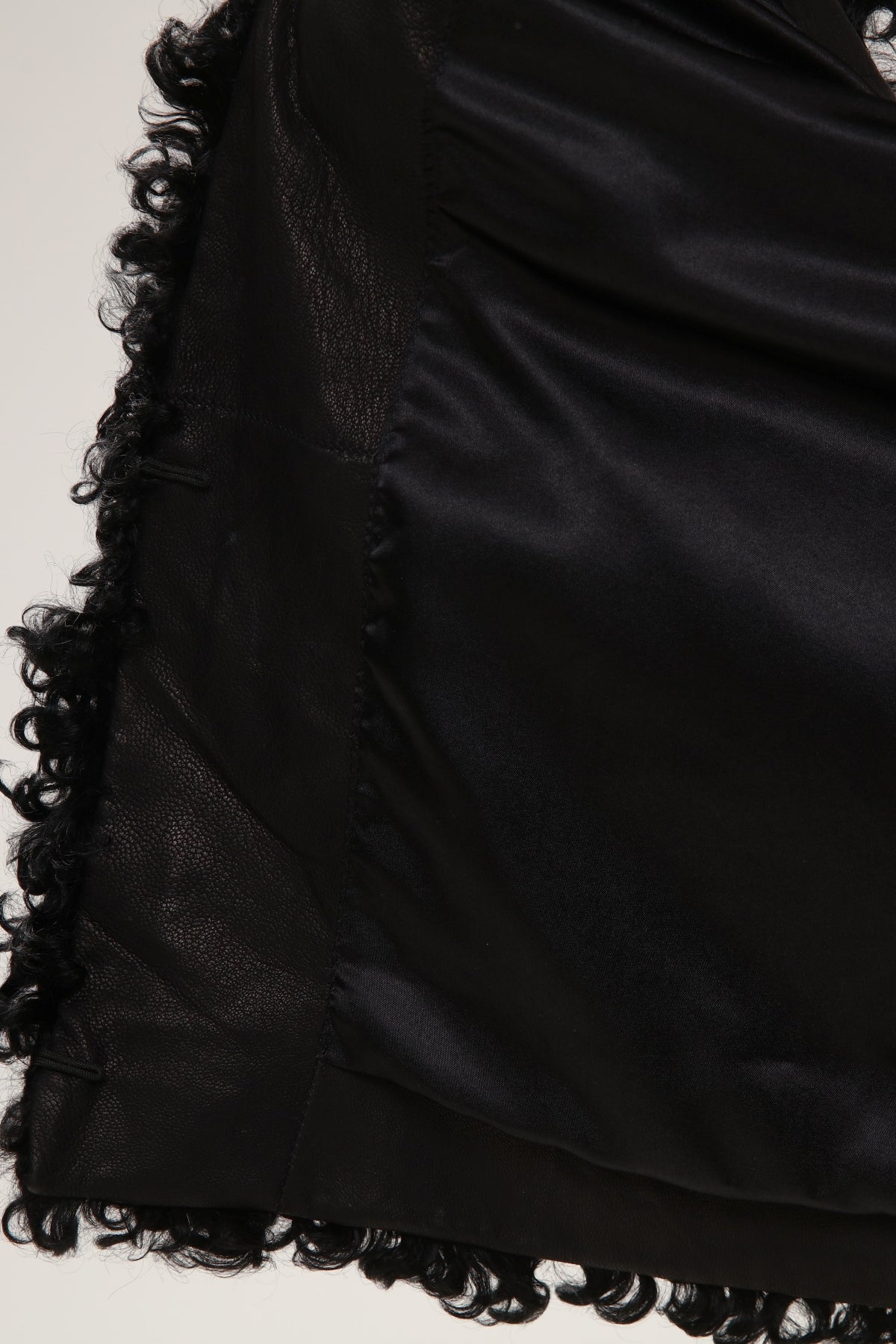 Beyaz Kadın Desenli Deri Yelek - LEATINN LEATHER WEAR
