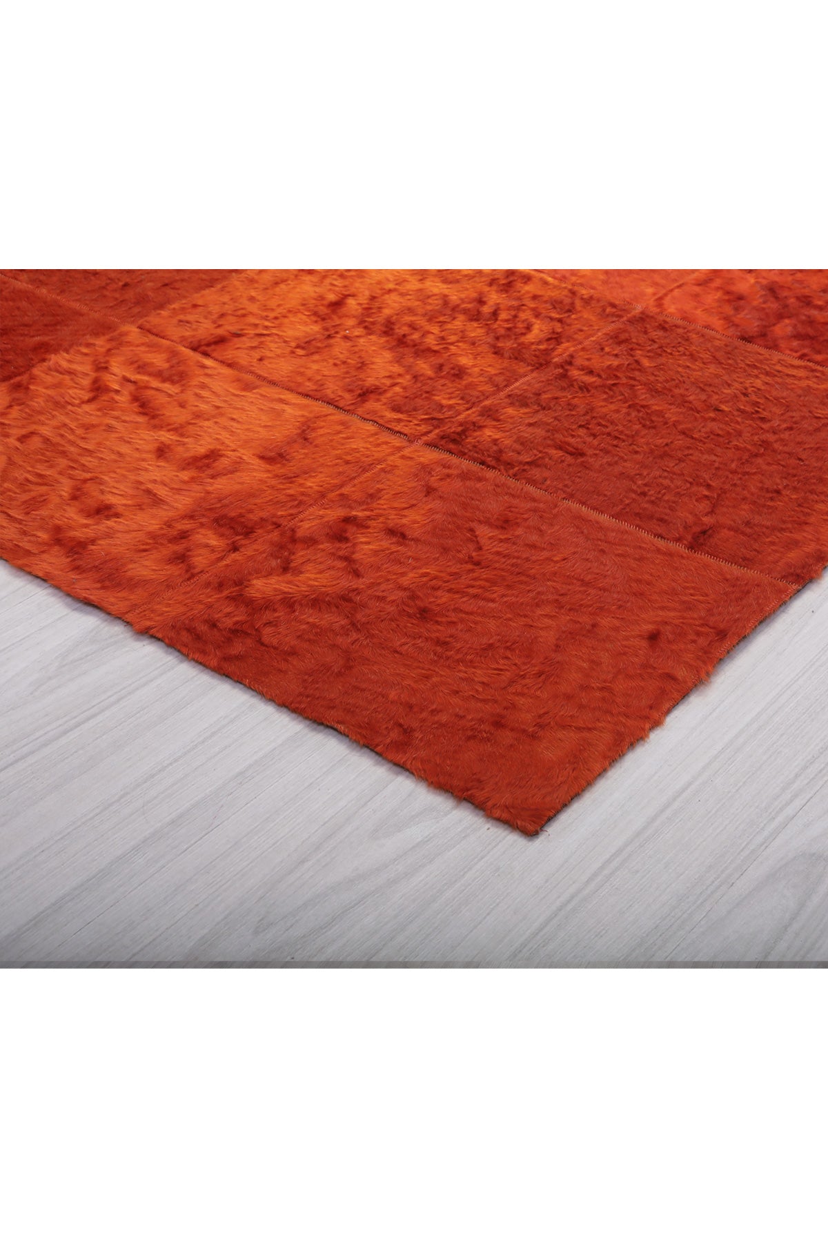 Altın Varaklı Renkli Deri Halı - LEATINN LEATHER WEAR