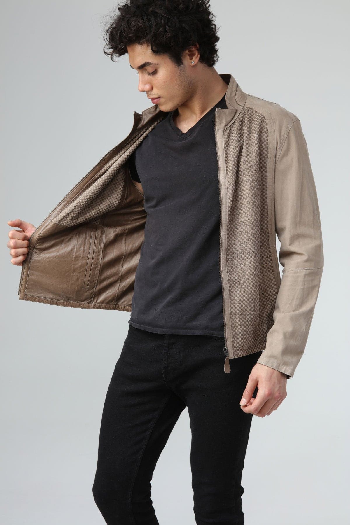 Vizon Erkek Süet Deri Ceket - LEATINN LEATHER WEAR