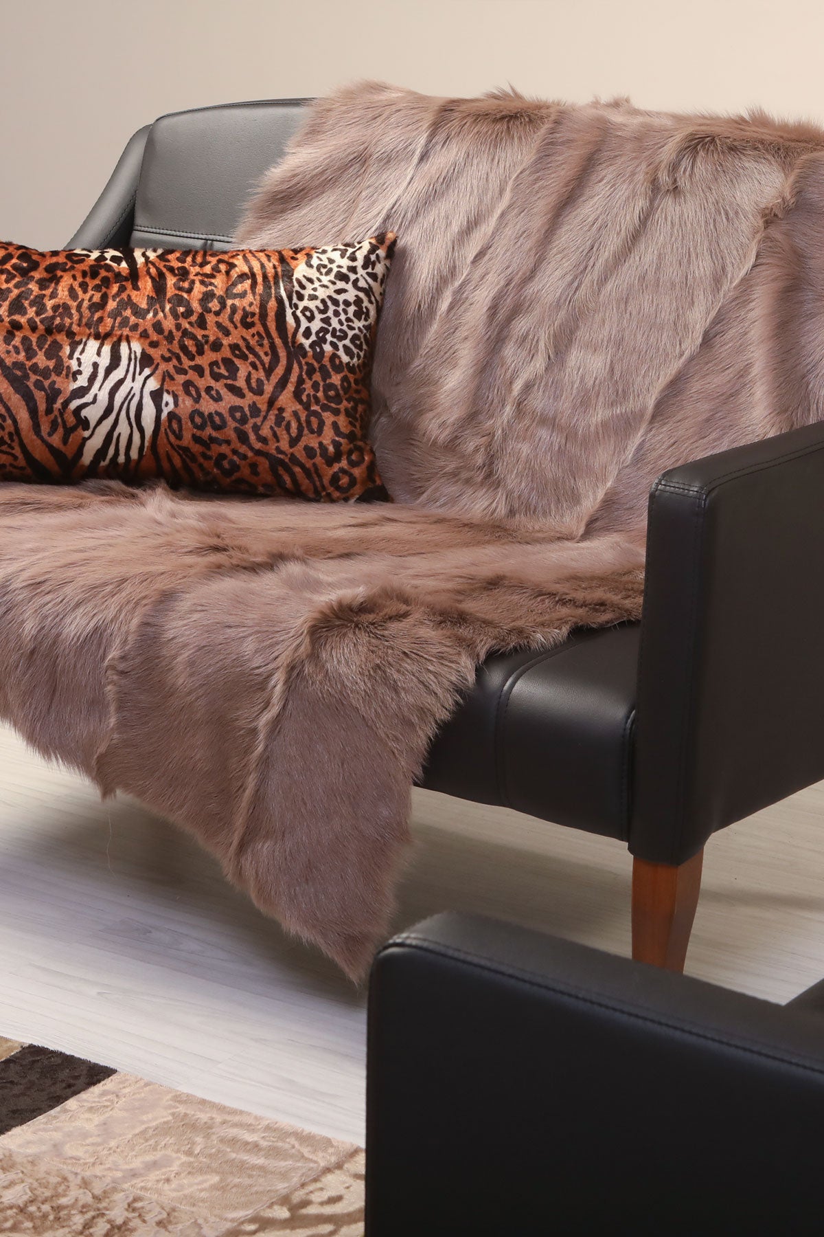 Sütlü Kahve Koltuk Deri Şalı - LEATINN LEATHER WEAR