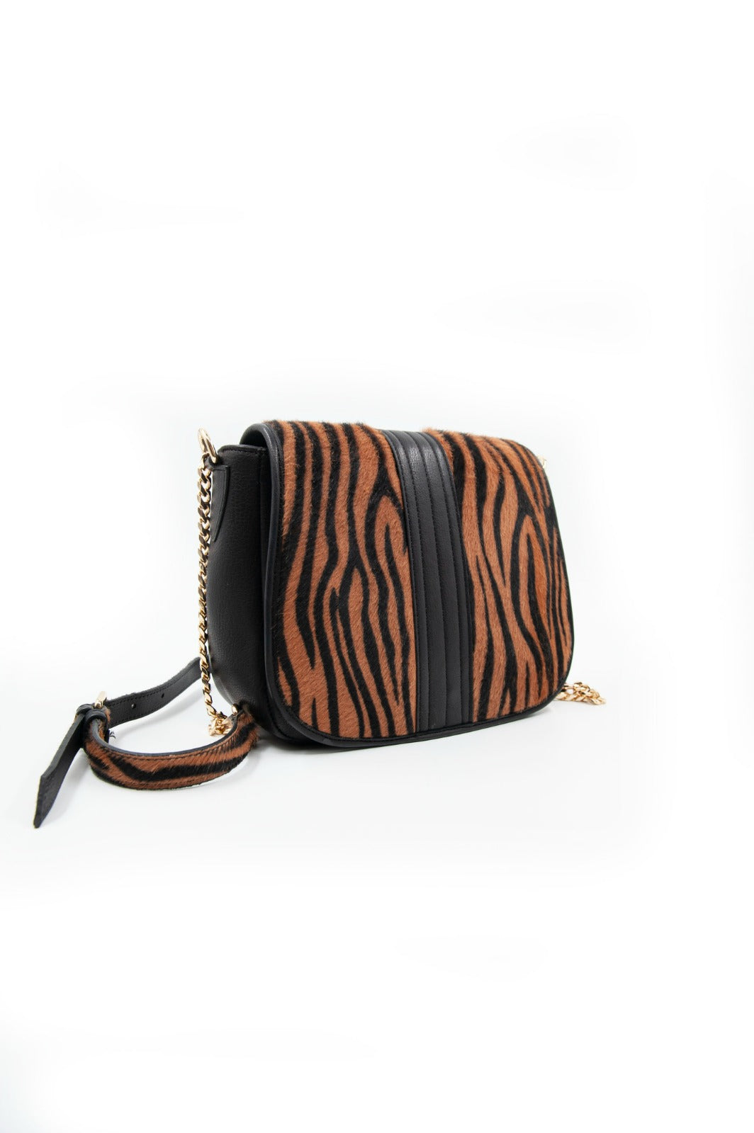 Taba Kadın Zebra Baskılı Deri Omuz Çantası - LEATINN LEATHER WEAR