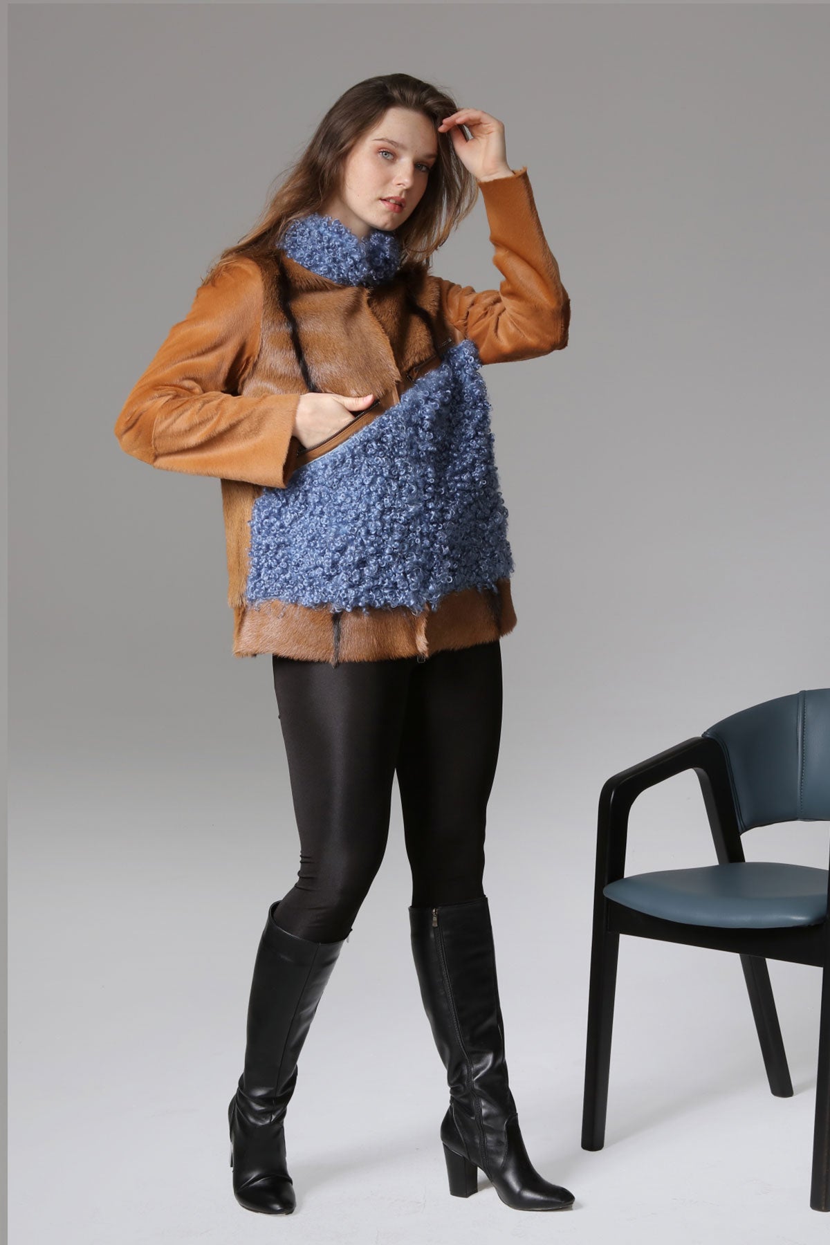 Taba Kadın Deri Kaban - LEATINN LEATHER WEAR
