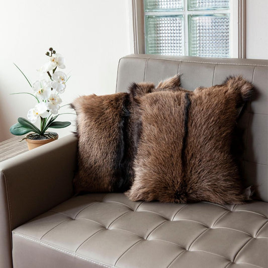 Natural Leather Pillow
