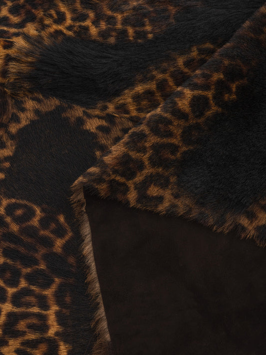 Leopard Printed Leather Carpet