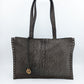 Black Women's Leopard Printed Tote Leather Bag